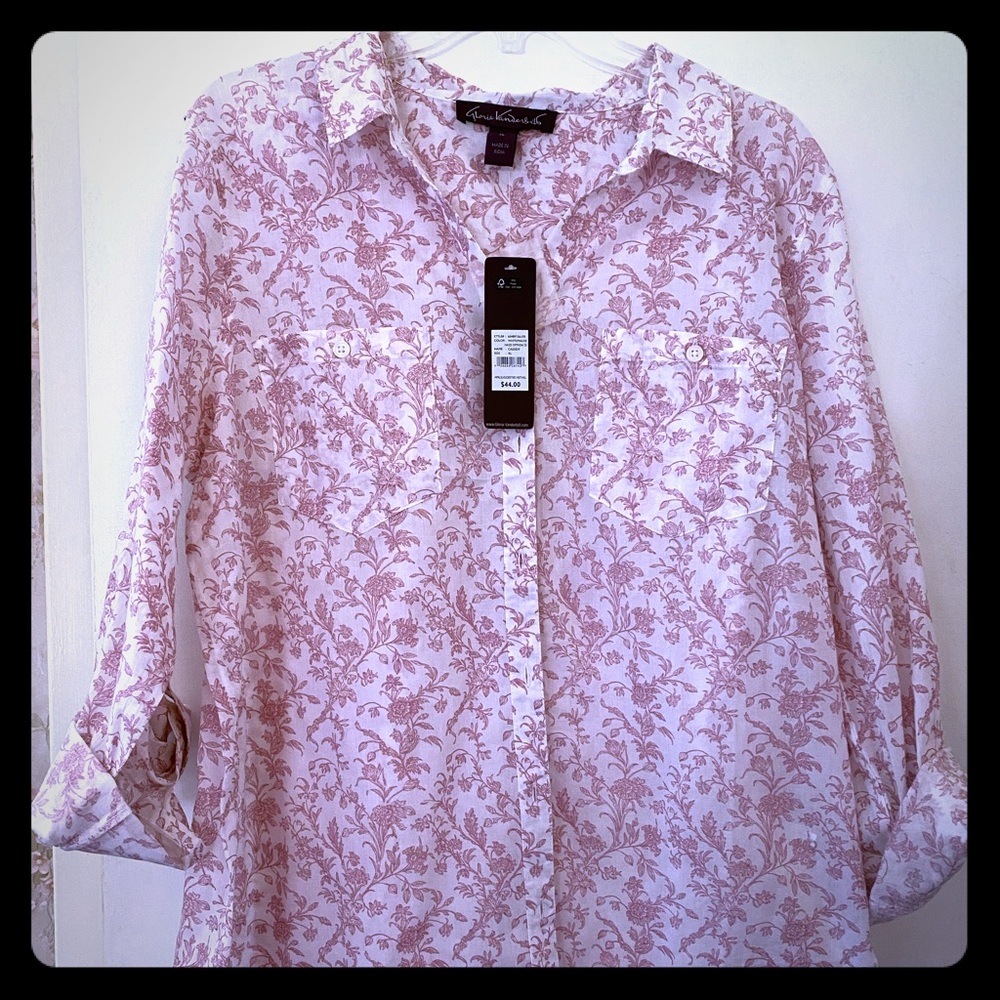 Pink paisley top
